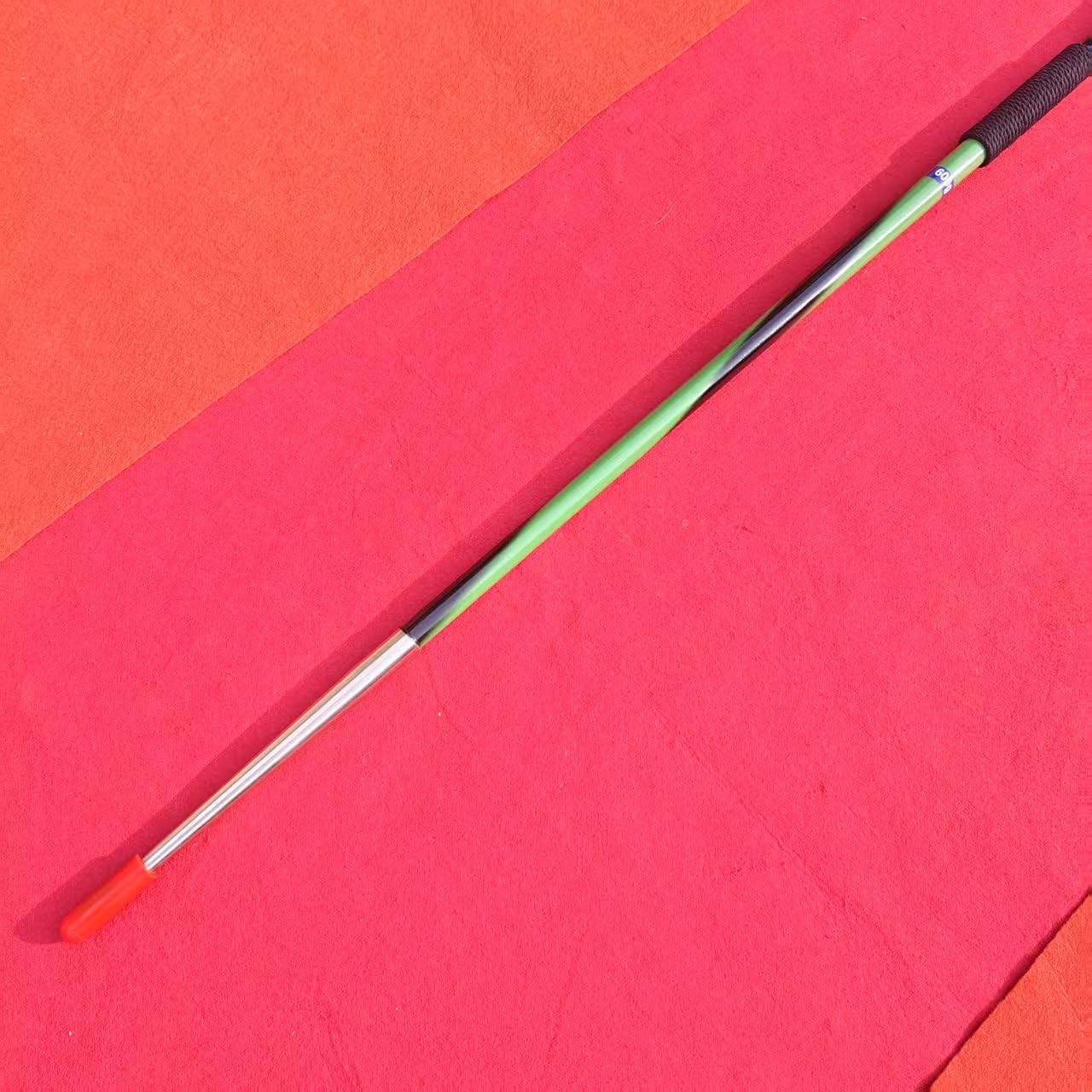 Generic Mountainsports Competition Javelin 600 Gram 50 Meter Rubber Tip - Girls High School Track and Field 600g Javelin throw, Green black spiral