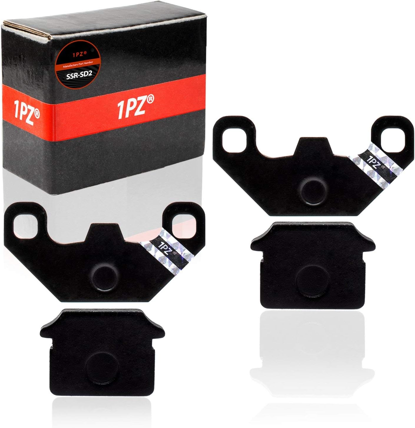 1PZ SSR-SD2 Brake Pads 2pcs Replacement for SDG SSR 50cc 70cc 110cc 125cc 140cc Thumpstar Coolster Orion Demon Stomp BSE Kayo Lifan YX Pit Dirt Bike