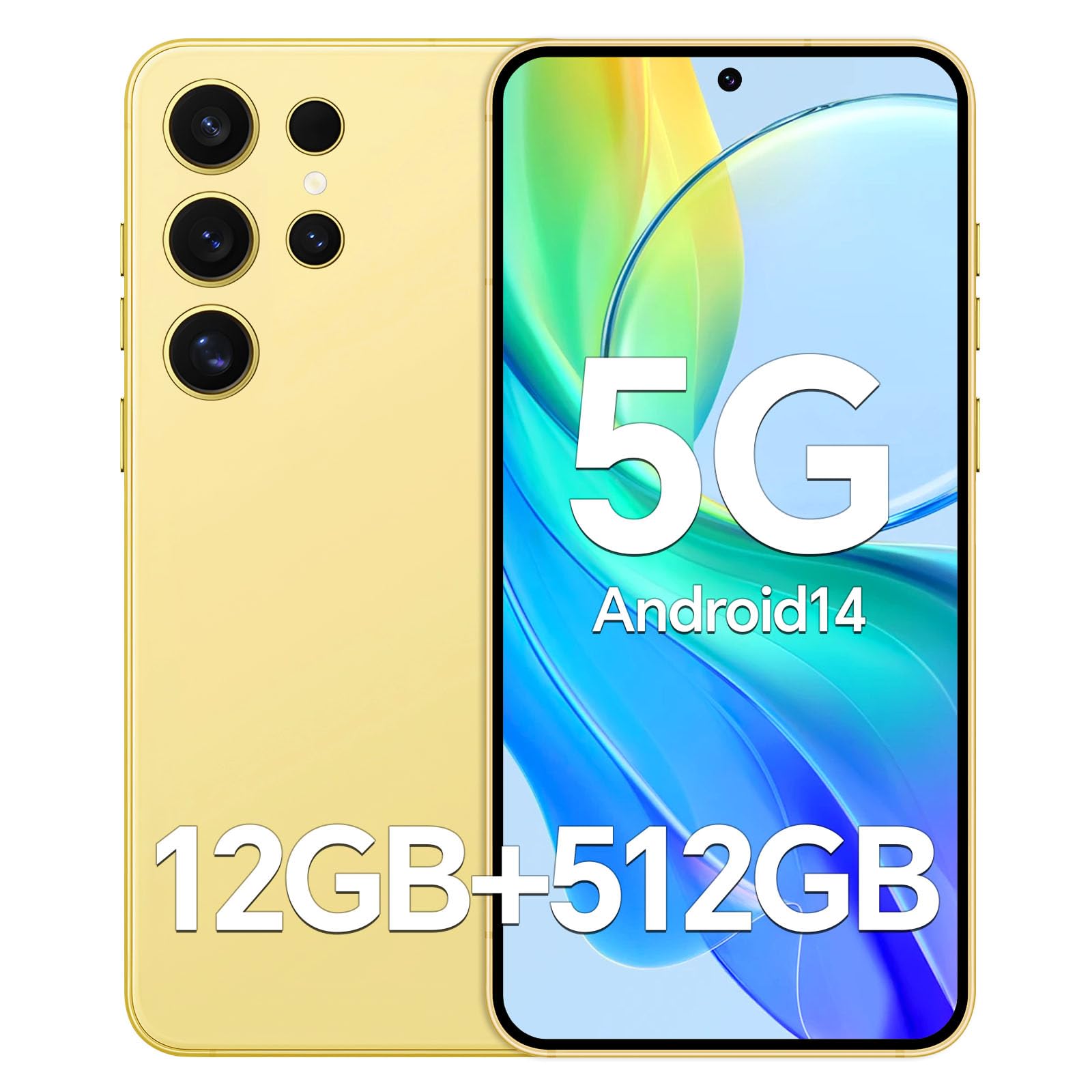 Amazon | T24 Ultra スマートフォン, 12GB RAM+512GB ROM