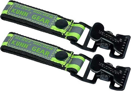 Miniatura 10 de KUNN Clips para guantes para el trabajo, correa de seguridad para guantes, para bomberos de construcción, paquete de 12
