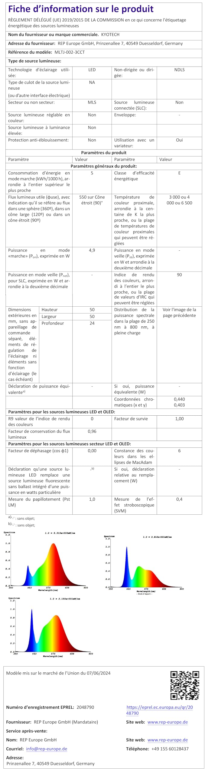 KYOTECH 3CCT Faretti LED da Incasso per Cartongesso Dimmerabile 68-75mm, 5W 550LM 230V Faretto Incasso Ultra Sottili, IP44 Faretti da Incasso Ruotabile a 45° per Bagno, Set di 6 Nero