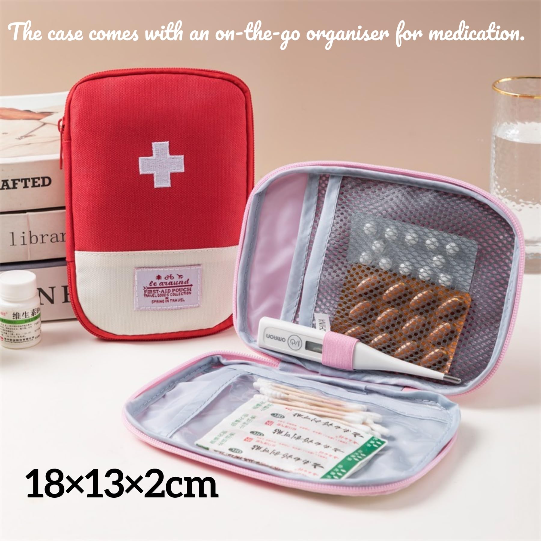 3 Strati Organizer Medicinali Bianco 34×19×22cm,Cassetta Medicinali,Scatola Medicinali,Organizer Medicine,Porta Medicine,Cassetta da pesca per Il Cucito,Cassetta Degli Attrezzi,Materiali,L'artigianato