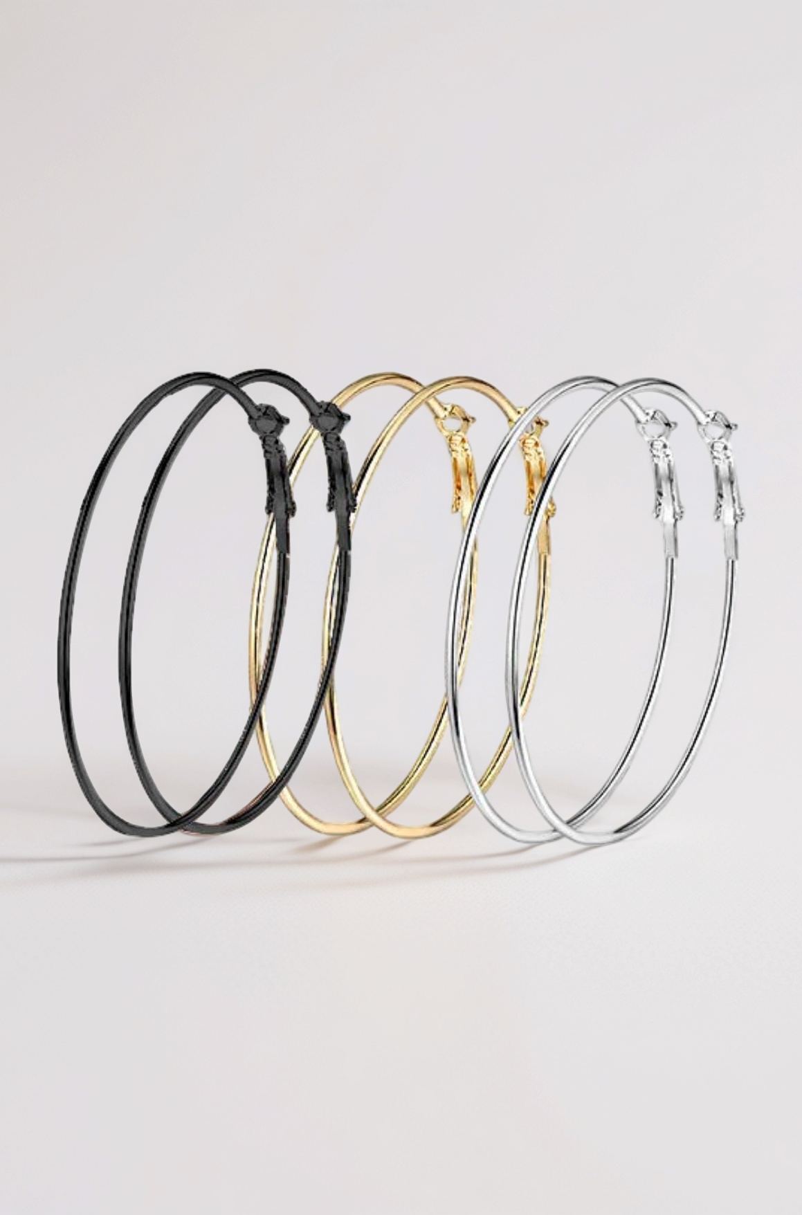 Jewellery Earrings for women Combo of 3 Pair of Hoop Earrings for Girls and Women