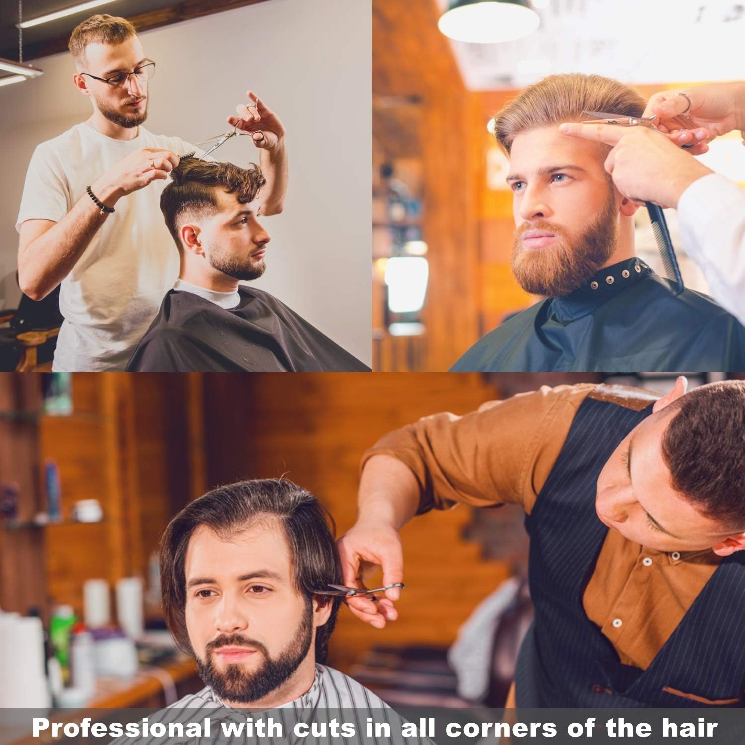 Fengliren High-end Professional Extremely Very Sharp Blades Barber Hair Cutting Scissors/Shears 6.5 Inch Made Of Advanced Stainless Steel Alloy（Harder Than 440C）Exclusive For Senior Hairdressing Salon : Beauty & Personal Care