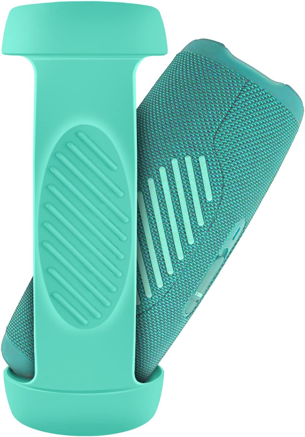 Silicone Case Cover for JBL Charge 5 Waterproof Portable Bluetooth Speaker, Travel Carrying Protective Gel Soft Skin (Teal) - Image 5