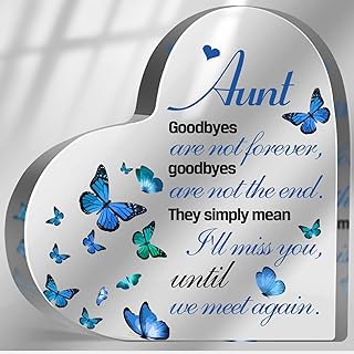 Sympathy Gifts for Loss of Loved One, Memorial Gifts for Loss of Auntie, In Memory of Aunt Plaque, Bereavement Condolences Grief Gifts, Funeral Remembrance Decor Ornament Sign