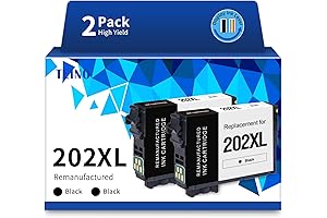 Epson 202 XL Black Ink Cartridges: Uninterrupted Printing Excellence