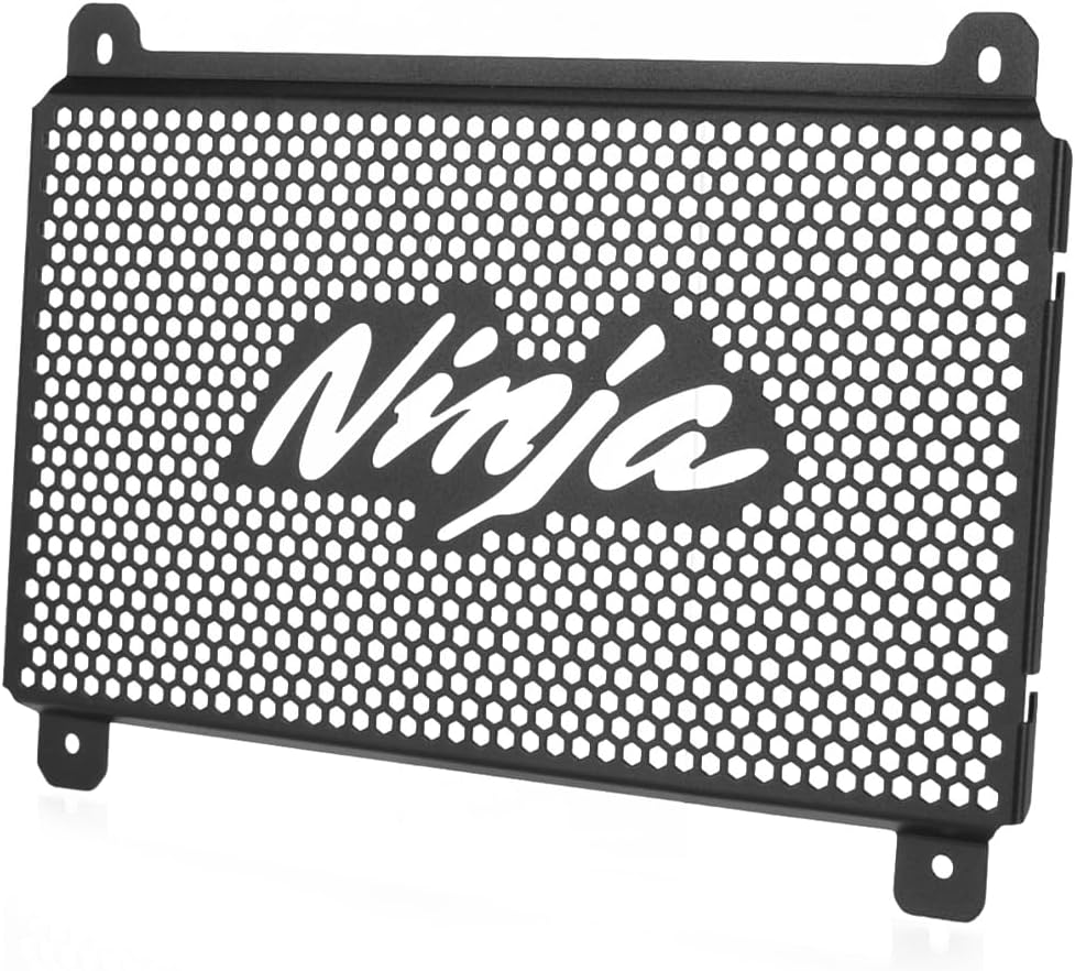 NINJA Radiator Guard Cover with For Ninja 500 2024-2025-2026 Ninja 400 2018-2025 Ninja 500 ABS Ninja 500 KRT Edition Ninja 500 SE 40th Anniversary Edition Ninja 500 SE ABS 2024-2025-2026(NINJA-BK)