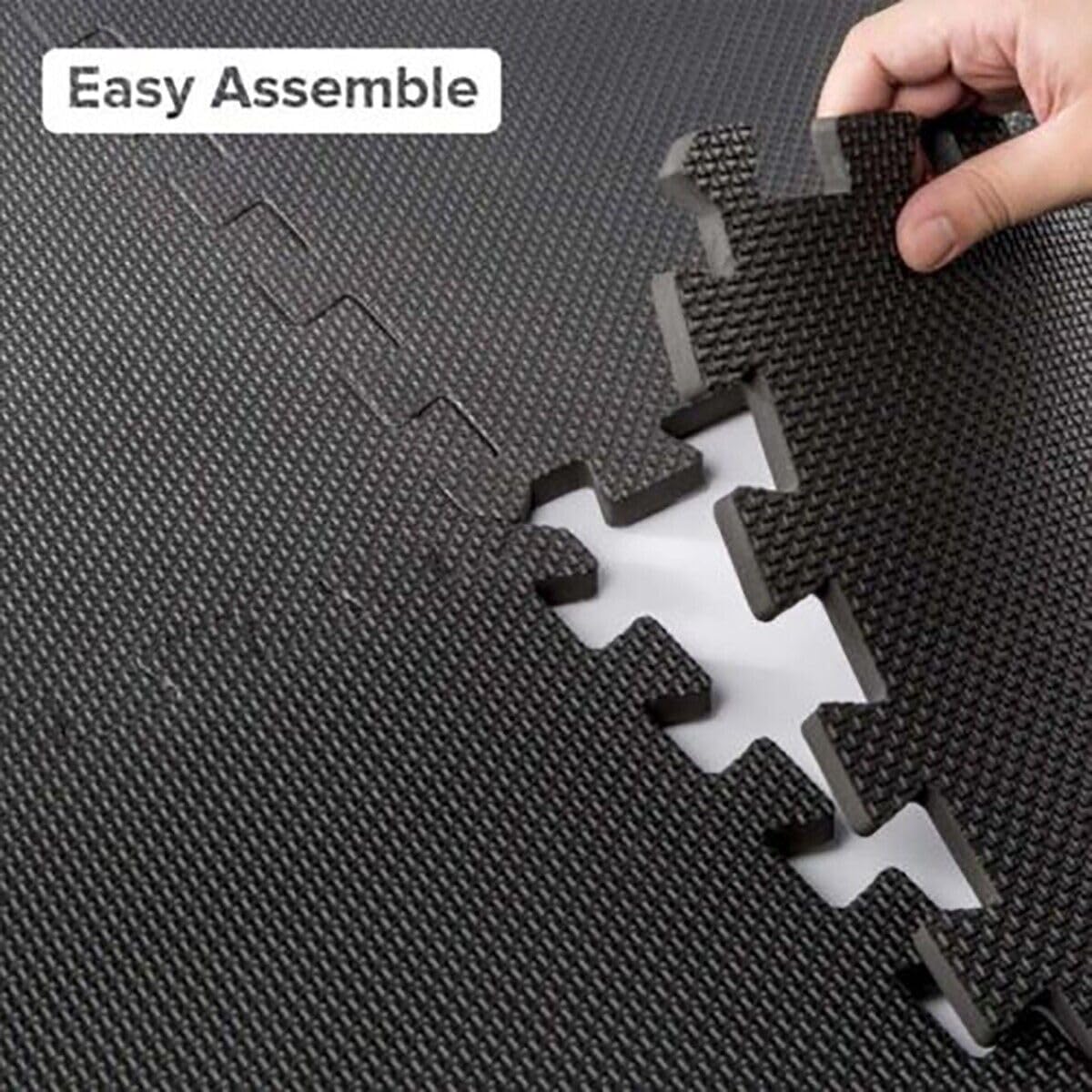 Tappeto Palestra A Puzzle In Gomma – Set 9 Pezzi 30x30 Cm, Spessore 0,6 Cm, Antiscivolo E Fonoassorbente Per Home Gym E Attrezzi Pesanti