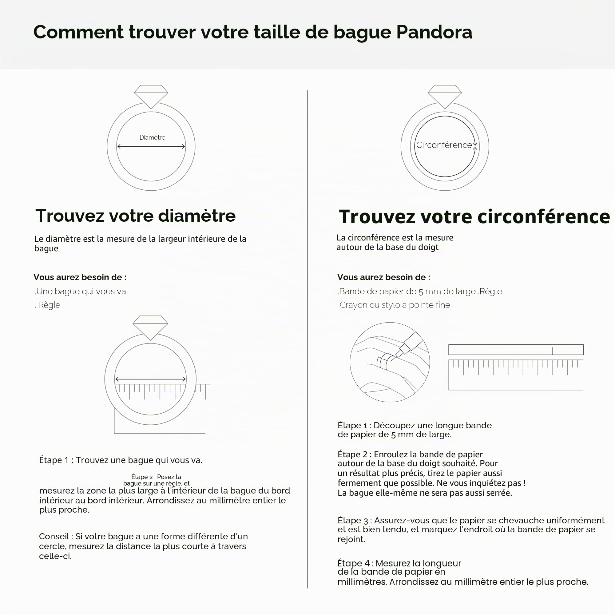 Pandora Bague chevron Vœu Scintillant en argent sterling avec zircones cubiques transparentes