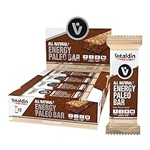 VITALDIN SPORT All Natural Energy Paleo Bar Mandorle & Cocco – 12 Barrette x 40 grammi – Barrette Energetiche Naturali con Datteri e Frutta Secca – Vegan e Senza Zuccheri Aggiunti