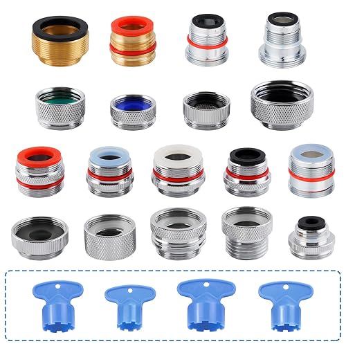 iFealClear 18-Pcs Brass Faucet Adapter Kit