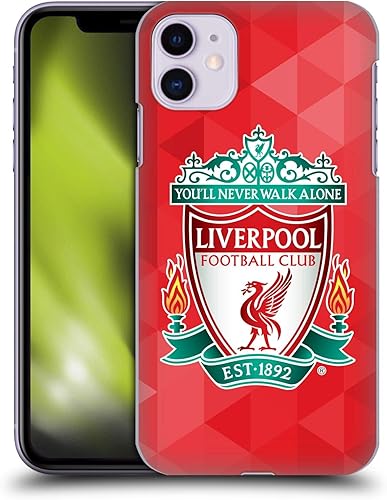 Head Case Designs Funda rígida con licencia oficial del Liverpool Football Club Red Geometric 1 Crest 1 compatible con Apple iPhone 11