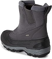 Vista 5 de Polar Suela impermeable para hombre, con forro de piel sintética totalmente forrada, botas de nieve duraderas para invierno