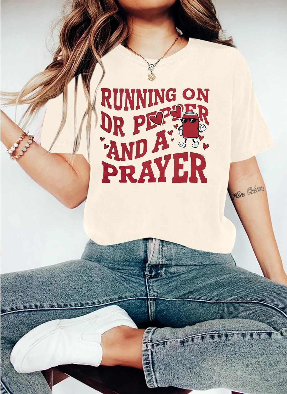 MNLYBABY Funny Saying Shirt for Women Letters Graphic Short Sleeve Casual Top Tees - Image 4