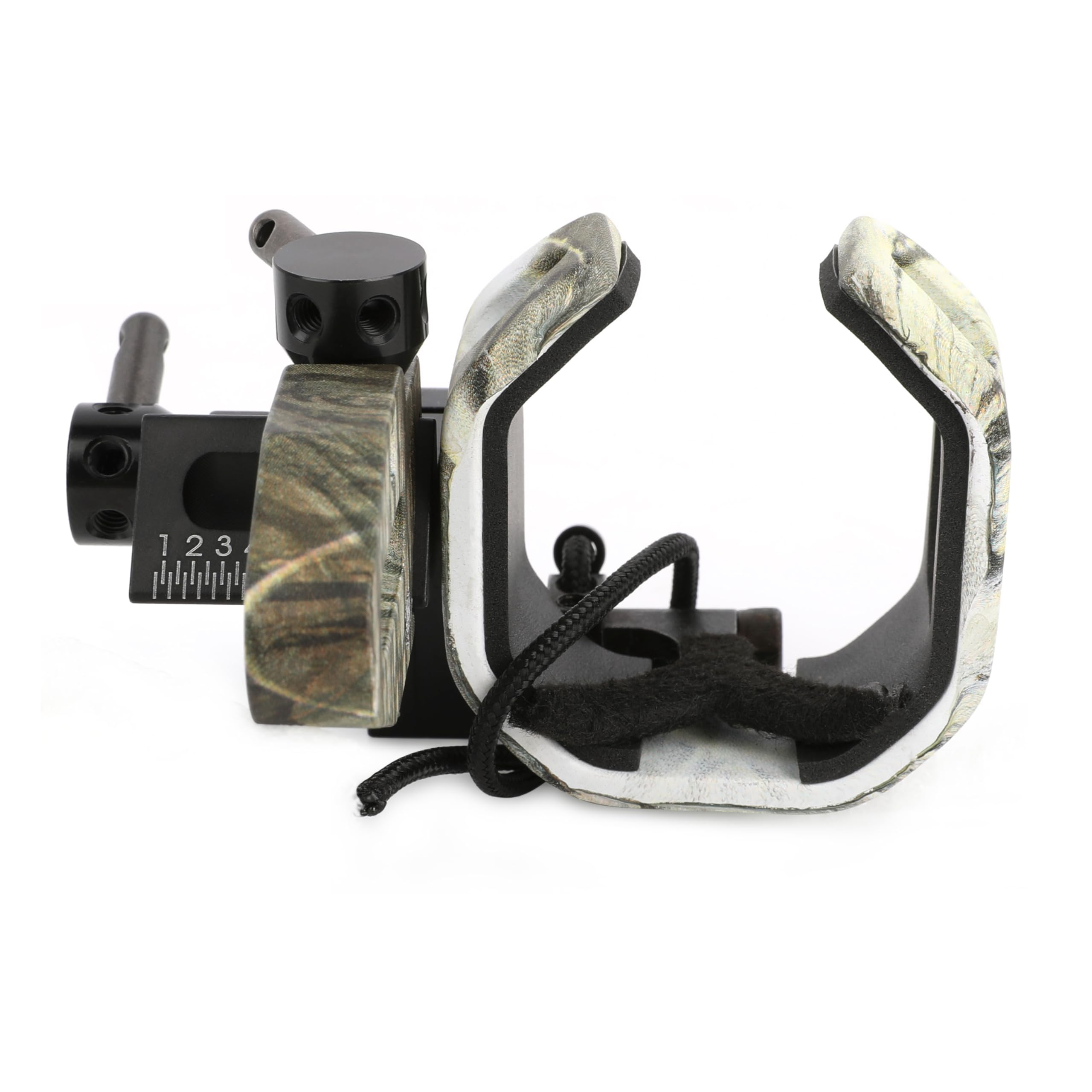 Appoggio Freccia a Caduta Apache D4 in Metallo Resistente per Archi Compound, appoggio Automatico per tiro al Bersaglio e Caccia all'aperto, Disponibile in Nero, Camouflage e Rosso