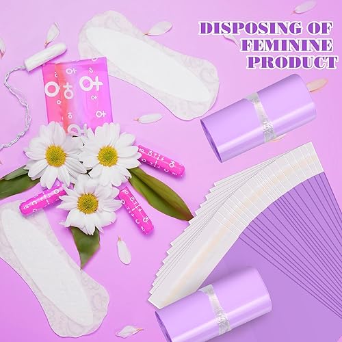 Miniatura 3 de Fulmoon 300 bolsas de eliminación de servilletas sanitarias, bolsas de eliminación de higiene femenina, bolsas de eliminación de tampones, sellos