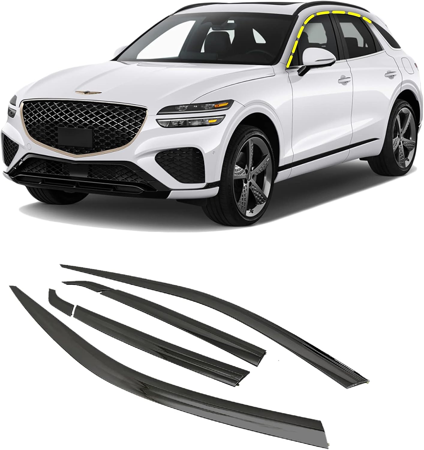 Northern Prime Wind Deflectors & Visors/Rain Guards Compatible with