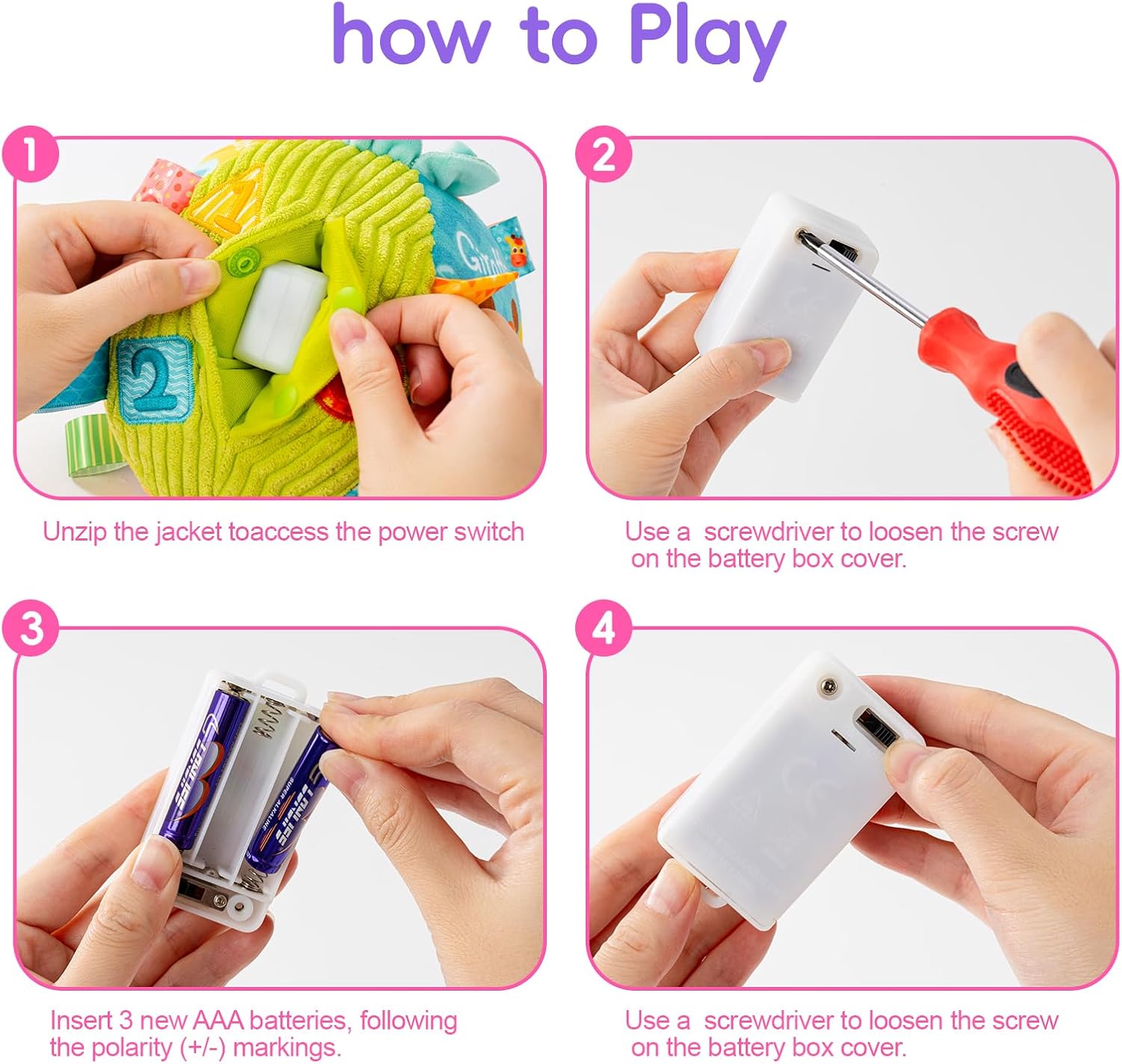 Koty Baby Musical Crawling Ball with 7 Sounds & Songs, Toys for 1 Year Old Boys & Girls, Baby Toys 6-12+ Months,Farm Animal Theme, Soft Plush, Gift for Toddlers 6-12+ Months