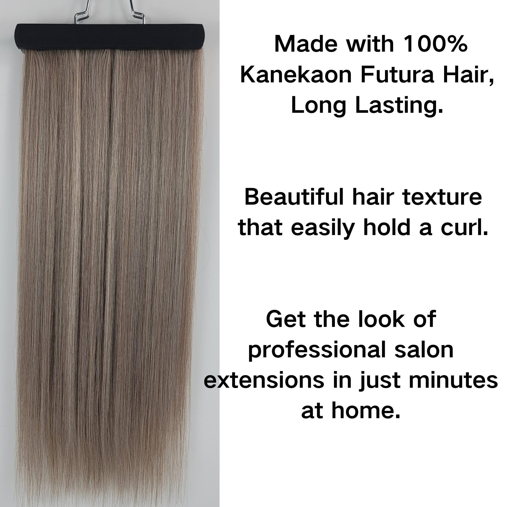✨26” STRAIGHT SILVERISH GREY 1 PEICE CLIPINS *NWT* Amazon.com : UGOTRAYS Silver Grey Clip in Hair Extensions  main image 4