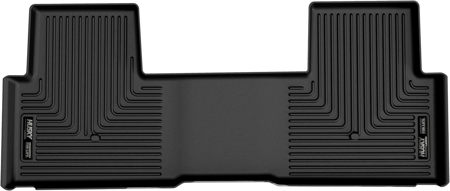 Husky Liners Weatherbeater Floor Mats | Fits 2023-2026 Honda Pilot | 2nd Row, 1-pc Black - 12821