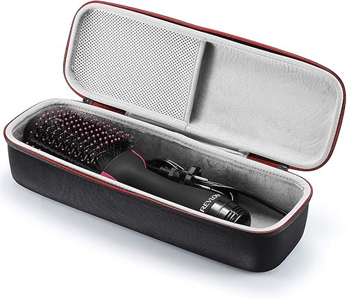 Miniatura 2 de Estuche rígido para secador de pelo Revlon One-Step y volumizador, bolsa de almacenamiento de transporte. (Solo funda) - Negro (forro gris)