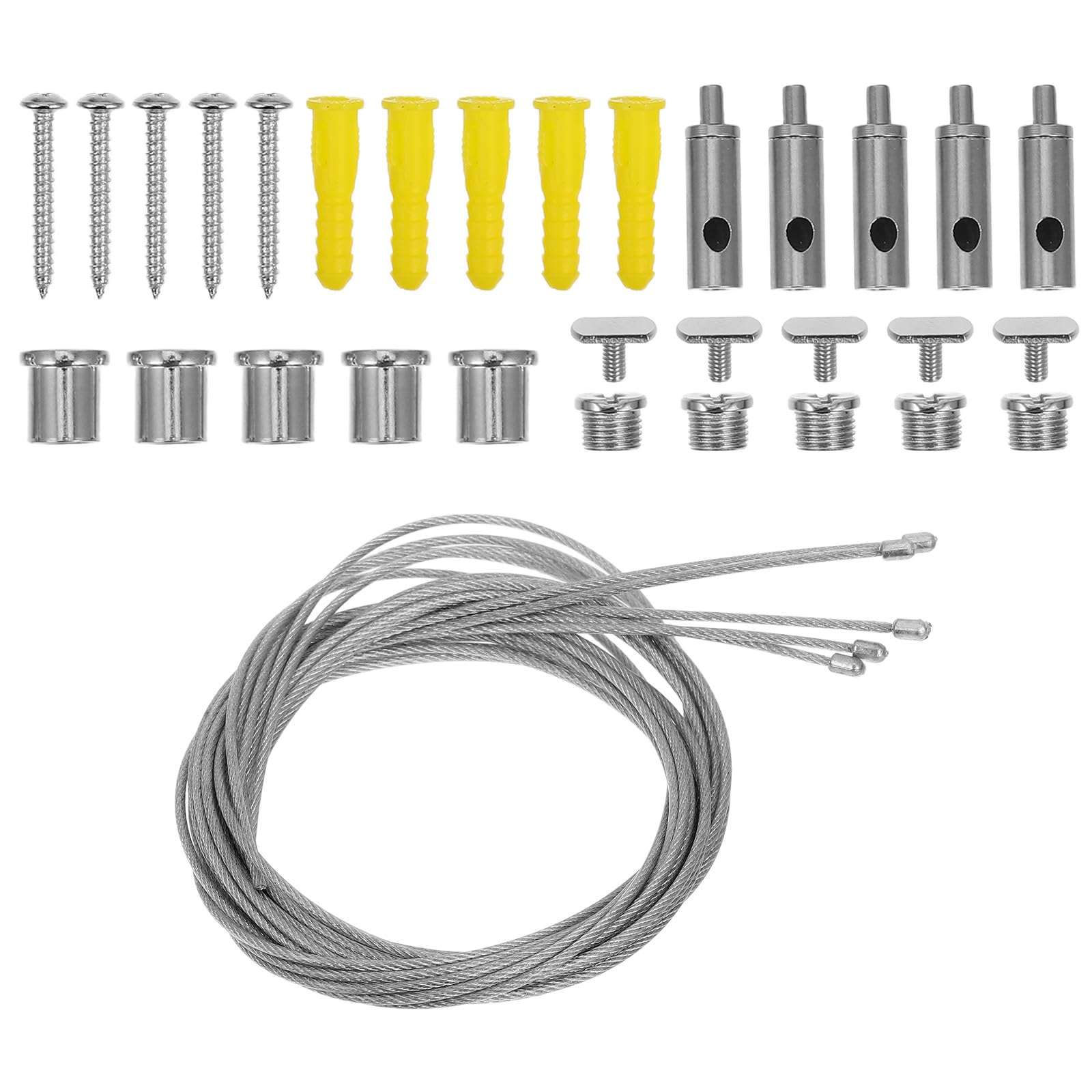 Kit para colgar luces de cadena de acero inoxidable cable de lámpara colgante techo 8