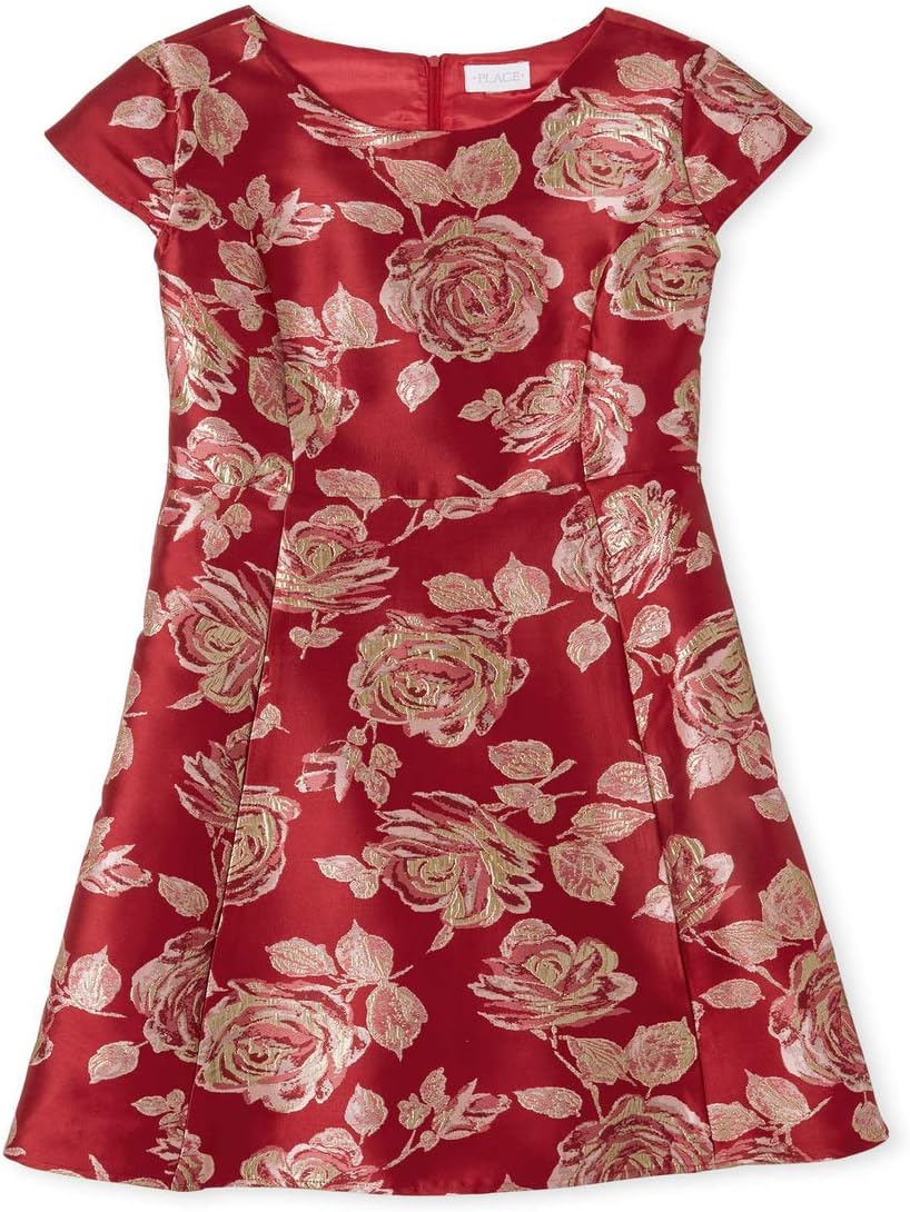 The Children's Place Women's Short Sleeve Holiday Dress