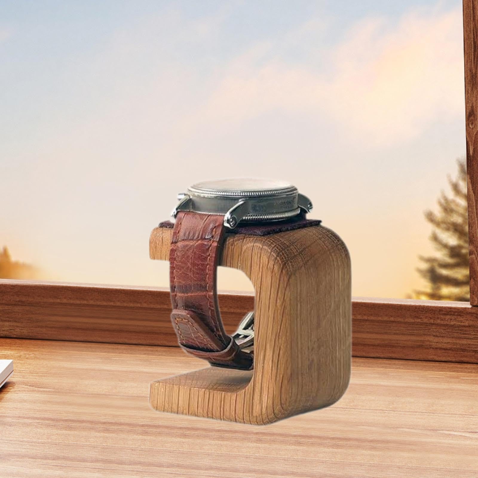 Perfeclan Support de Montre, Support d'affichage de Montre en Bois, Support de Rangement de Bracelet de Montre de Commode pour Table de vanité