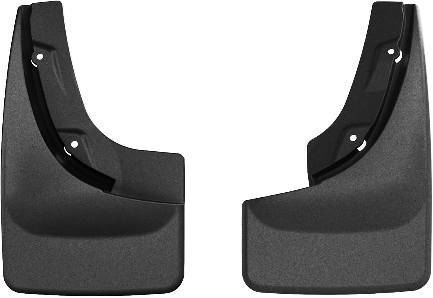 WeatherTech Custom No Drill Splash Guard MudFlaps for Jeep Compass, Rear Pair (120096), Black