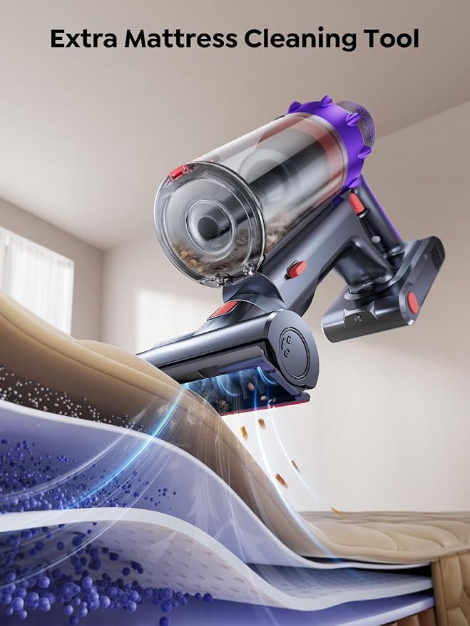 Aspiradora Inalámbrica Escoba 55KPa 70 Minutos Filtro HEPA miniatura 5