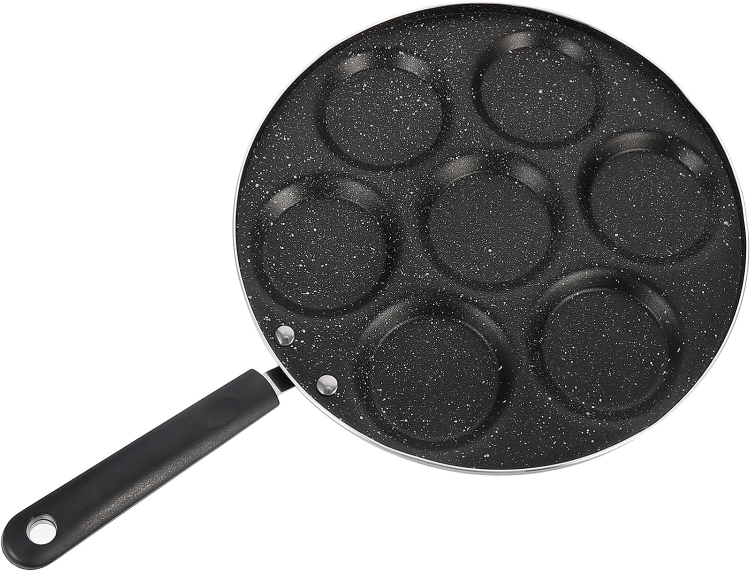 1pc Non-stick Fried Egg Pan Compartments Versatile Omelette Maker for Home Cooking and Restaurant Use for Eggs Pancakes and Sandwiches