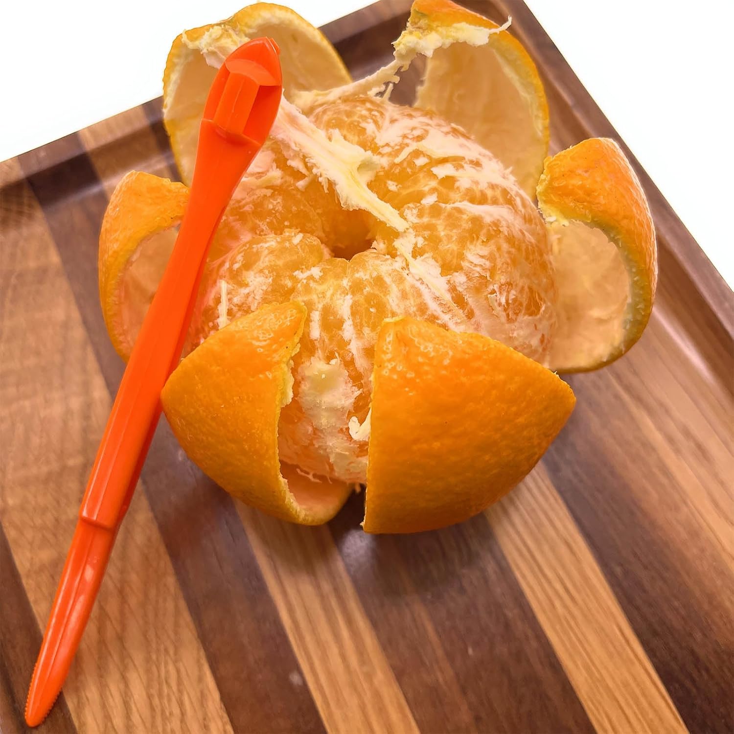 7 Orange Peeler Tools Plastic Citrus Fruit Peel Remover lemon Opener Cutter image 4
