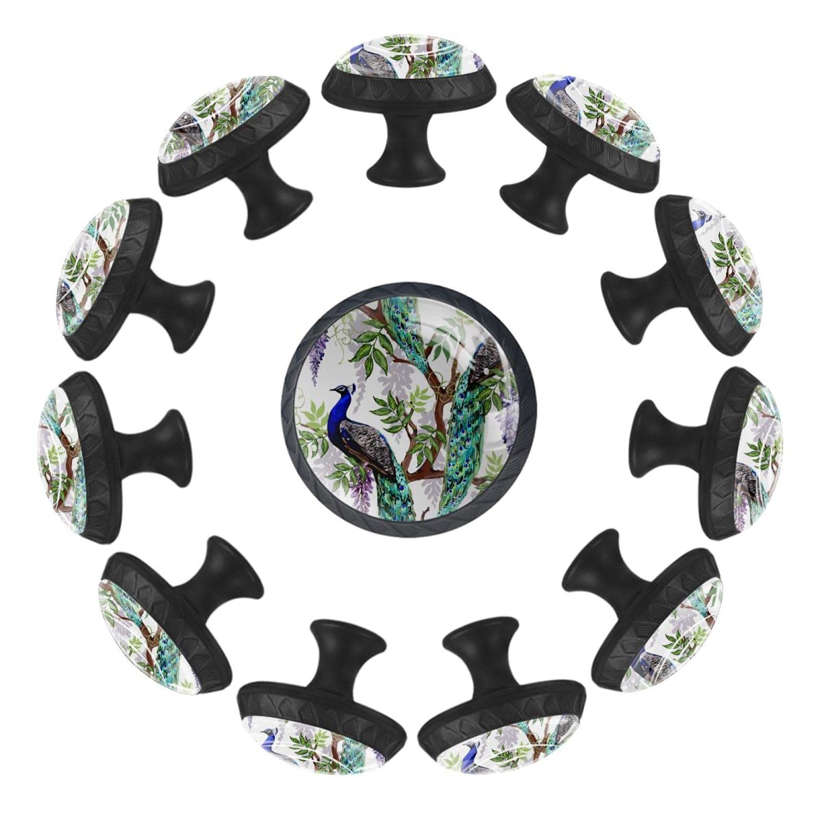 Boutons de porte noirs ronds pour relooker vos placards de cuisine et vos meubles de salon