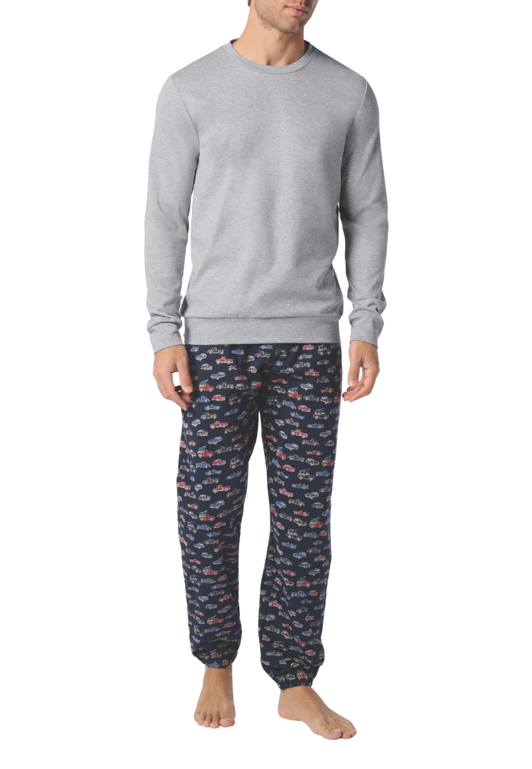 PEROFIL Pigiama Lungo Uomo Cotone Felpato Art. VPRT93208