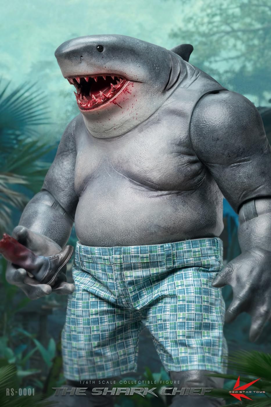 Amazon | [AC]RED STAR TOYS 1/6 The Shark Chief サメ首領 可動