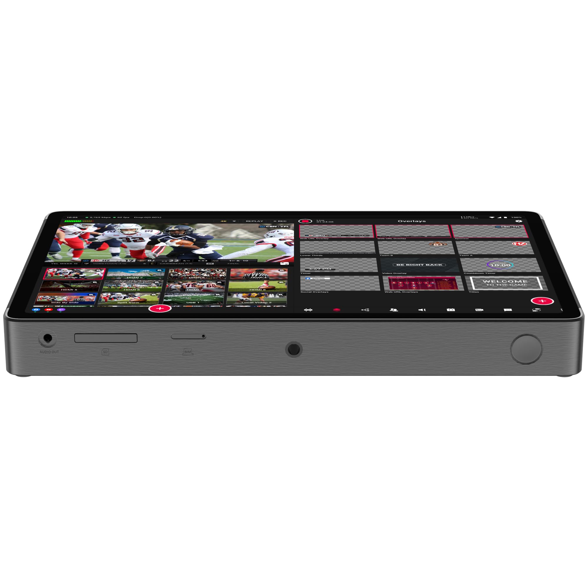 Yololiv yoloboxマルチカメラ生放送機 ライブストリーム 初期モデル YoloBox Pro: Multi-Cam All-In-One Live Video Productin