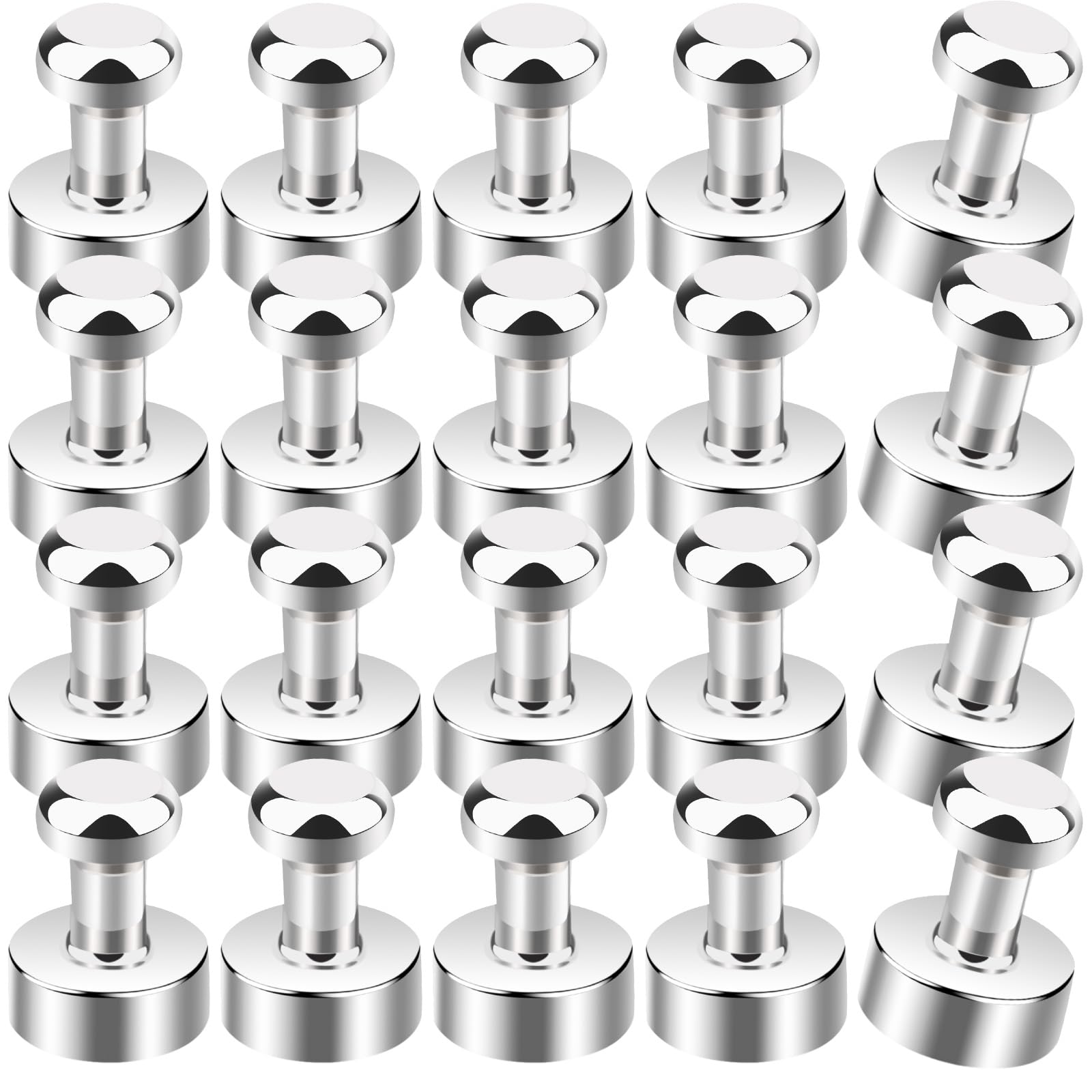 MIN CI 20Pack Strong Fridge Magnets 12x16mm Magnetic Whiteboard Magnet, Small Magnets Magnetic Push Pins Magnet for Crafts Noticeboard Refrigerator — image 1