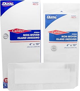 Dukal 4073 Caliber Non-Woven Island Dressing, 4