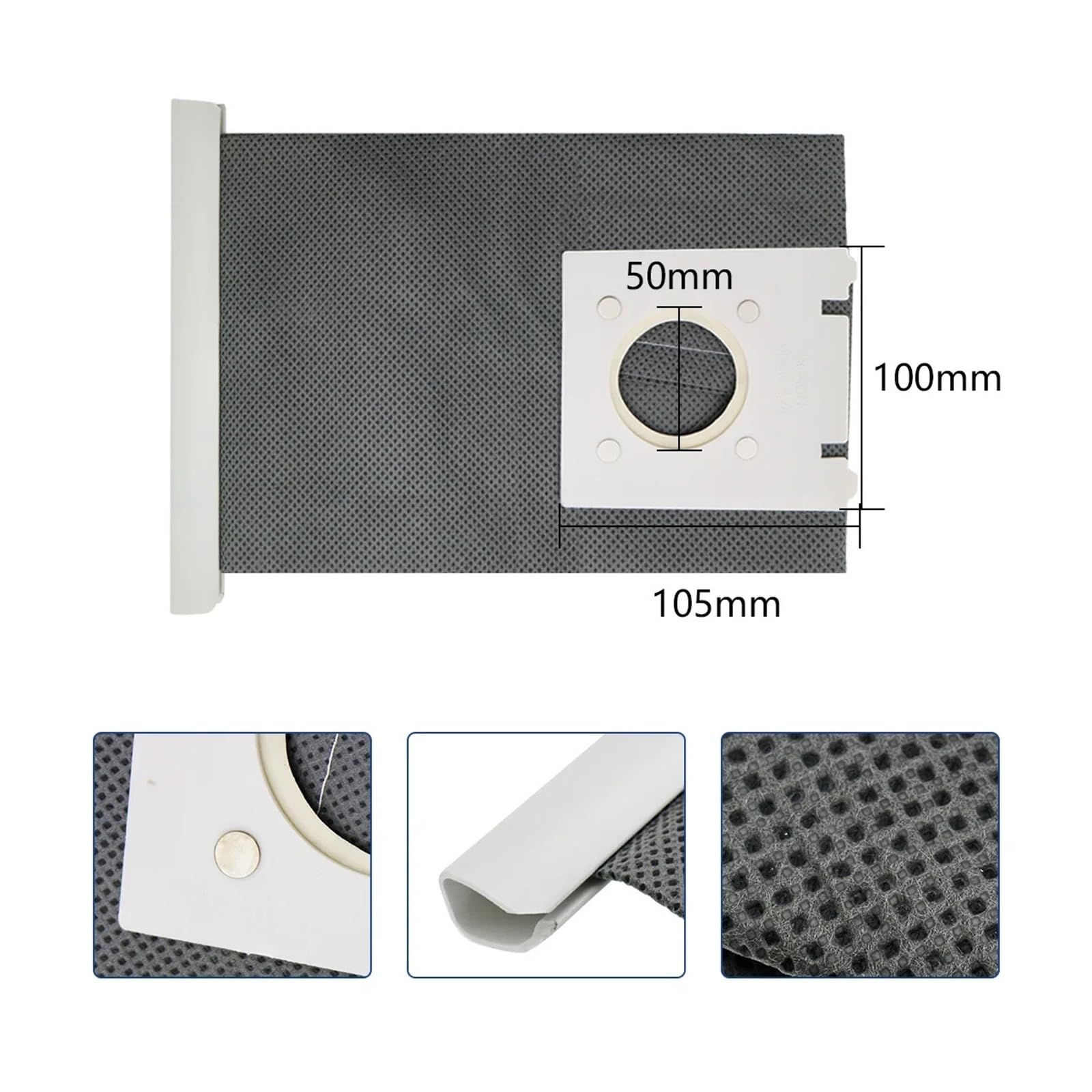 Compatible Avec Bosch, Sac À Poussière En Tissu Lavable De Type G