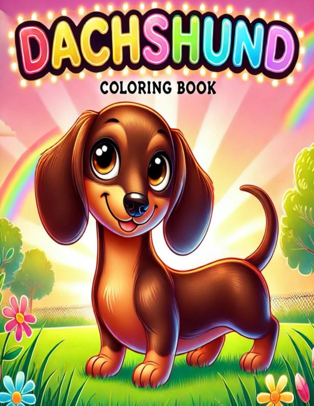 Dachshund Coloring Book: 50 Images to Color and 50 Fun Facts About Dachshunds!