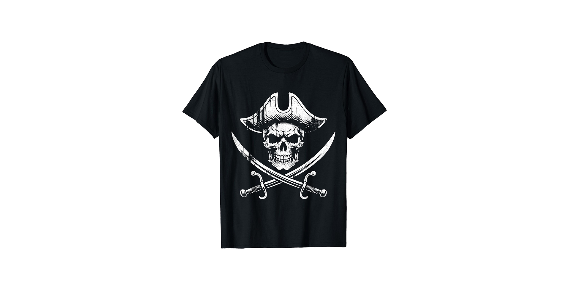 Amazon.com: Vintage Pirate Skull Tee - Kids or Adults Swords