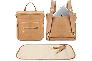 Stylish Peanut Diaper Backpack: Premium Leather, Abundant Pockets