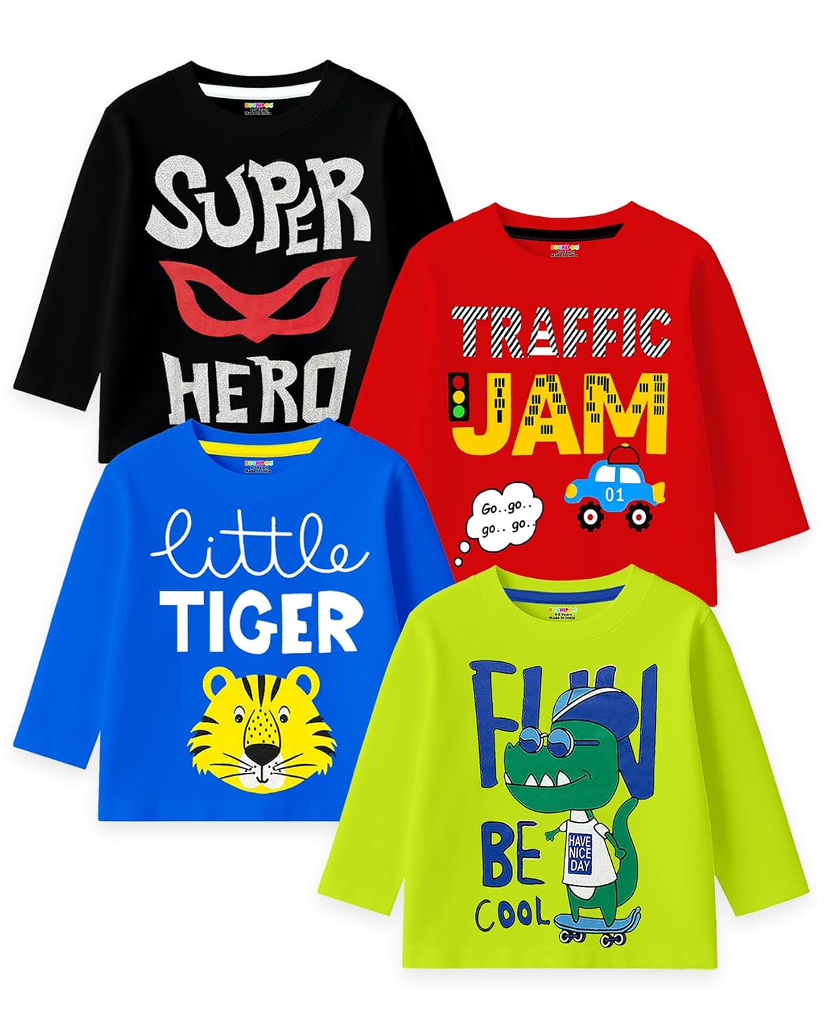 Kuchipoo Boys Full Sleeves Regular Fit Cotton T-Shirt - Review, Price and Buying Guide