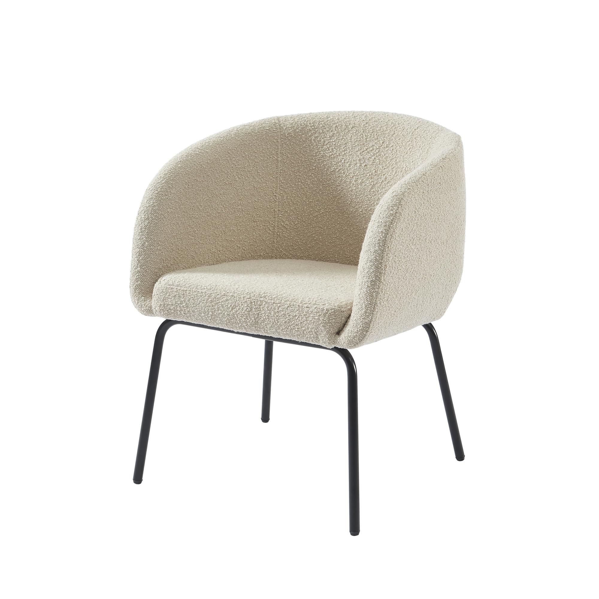 BAÏTA Sillón Belem de Tela Bouclette Beige