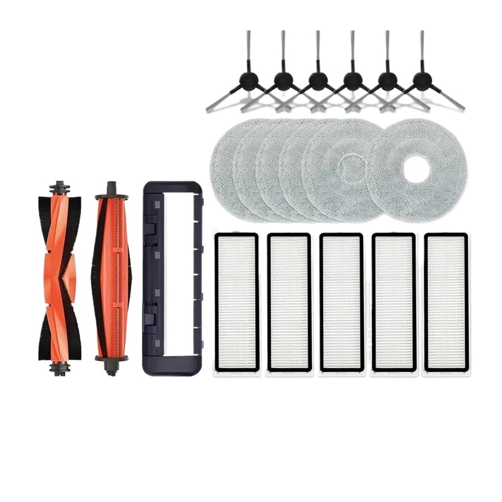 Parti Accessori Spazzola principale Spazzola laterale Filtro Panno di ricambio for mop, compatibile for Xiaomi, Robot aspirapolvere S20+ / S20 Plus / B108GL(SET5)