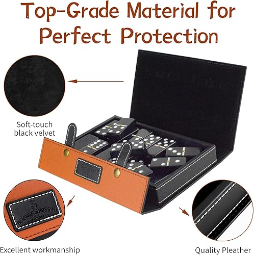 Miniatura 3 de Bucher&Rossini Juego de dominó  Juego de mesa clásico de 28 piezas doble de 6 piezas para adultos y niños, ideal para juegos familiares, noche o