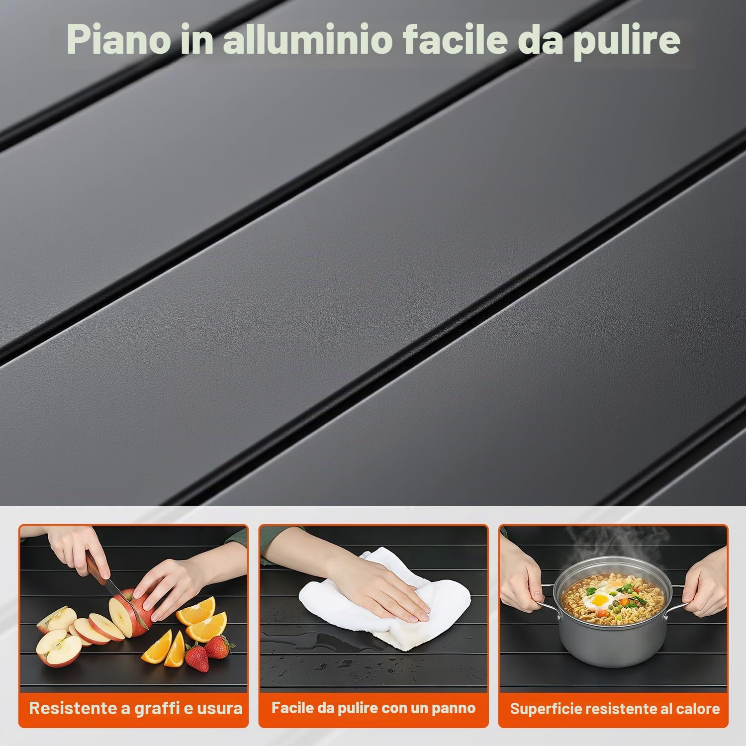 Sportneer Tavolino Pieghevole, Tavolino Pieghevole In Alluminio Portatile, Tavolo Pieghevole Campeggio Per Picnic, Campeggio, Spiaggia, Escursionismo, Viaggi
