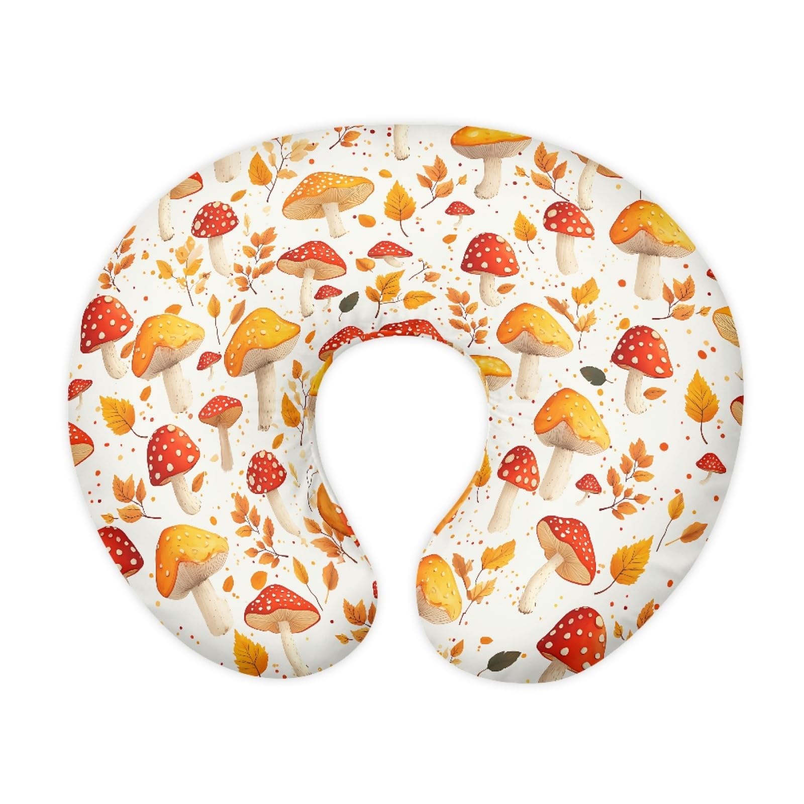 Mushroom Nursing Pillow Cover Breathable Neutral Breastfeeding Pillow Cover Easy to Clean Soft Removable Pillow Cover for Infant Snug