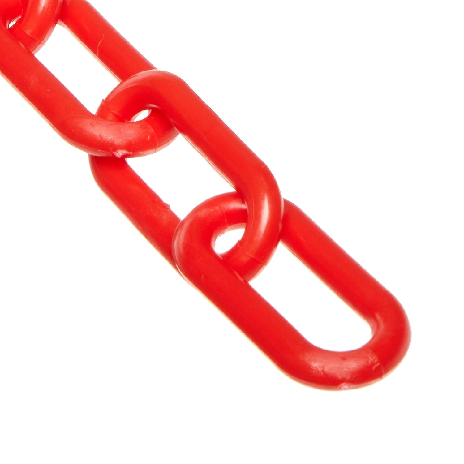 Mr. Chain Plastic Barrier Chain, Safety Orange, 1.5-Inch Link Diameter, 50-Foot Length (30012-50)